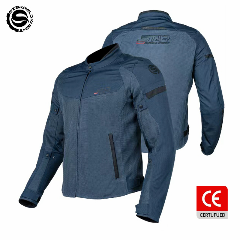Gearx Motorcycle Jacket - سترة دراجات نارية زرقاء من SFK