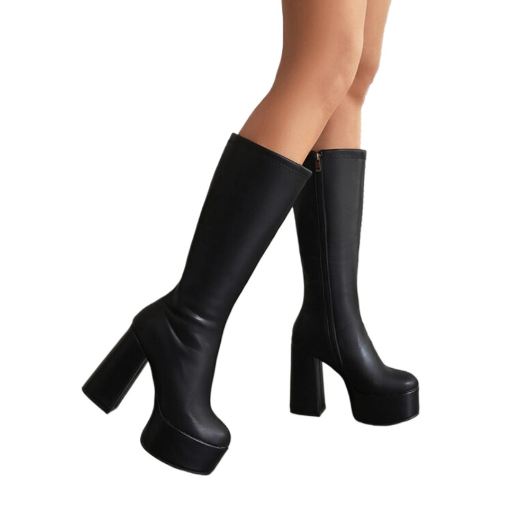 Riding Boot Short - BLXQPYT حذاء برقبة للركبة النساء موضة