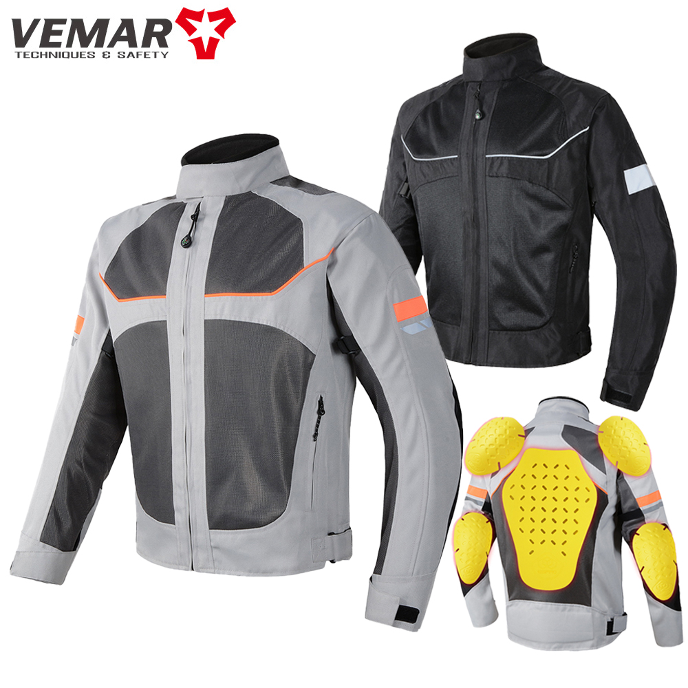 Gearx Motorcycle Jacket - سترة دراجة نارية عاكسة Vemar للرجال