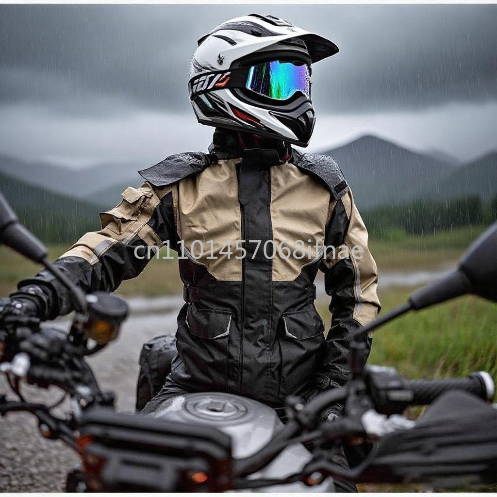 طقم معطف واق من المطر للدراجات - مراجعة Gearx Motorcycle Jacket وسعره