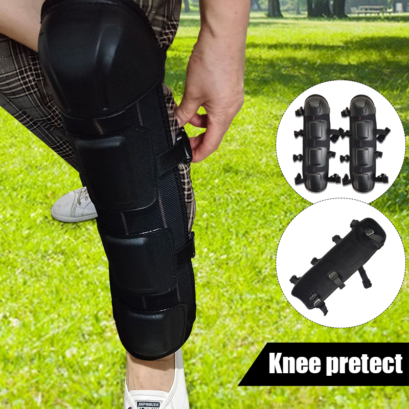 2 قطعة حامي الساق السوداء مع و - مراجعة Knee Guard Hard وسعره