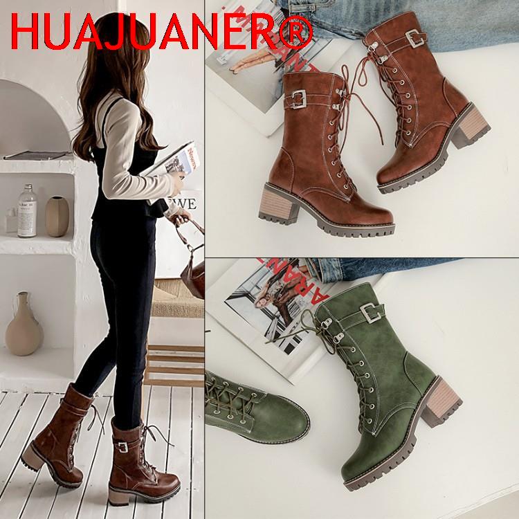 أحذية HUAJUANER 2026 مقاس كبير - مراجعة Riding Boot Short وسعره