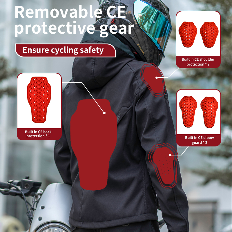 سترة دراجات نارية برتقالية من  - مراجعة Gearx Motorcycle Jacket وسعره