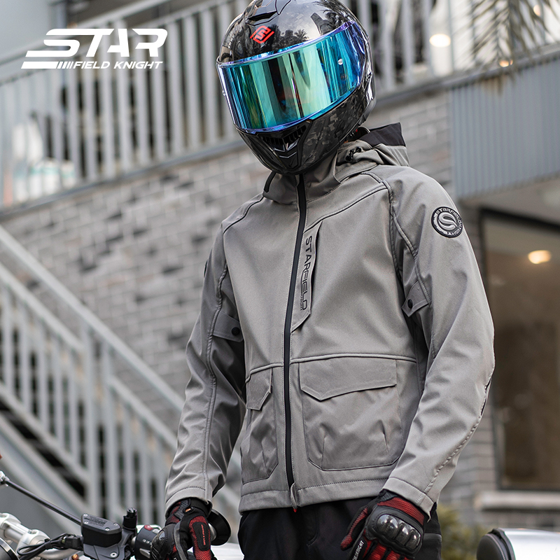 سترة دراجات نارية برتقالية من  - مراجعة Gearx Motorcycle Jacket وسعره