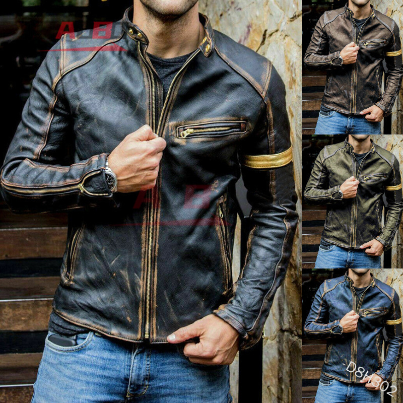 جاكيت جلد ريترو للدراجات النار - مراجعة Gearx Motorcycle Jacket وسعره